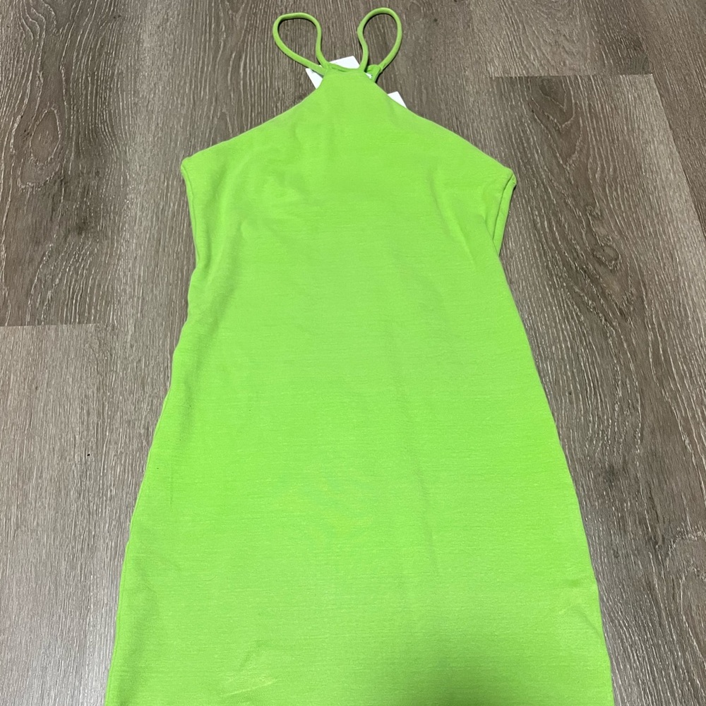 Green Zara dress